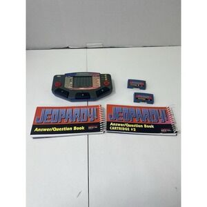 Wheel of Fortune & Jeopardy Handheld Game 1995 Tiger W/Cartridges‎ WORKS TESTED